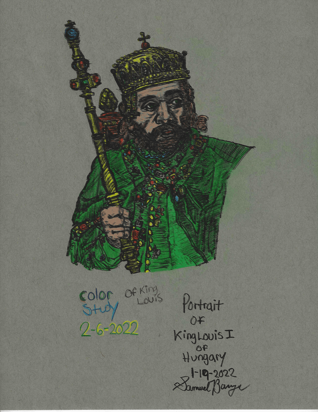 Color Study Of King Louis (02-06-2022)